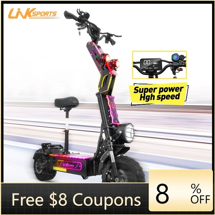 

STLF Advanced High Power and Fast Speed 8000w Dual Motor With 13inch Off Road Electric Scooters for Adults