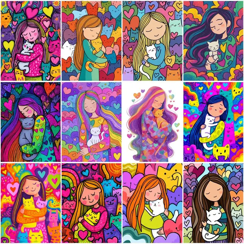 

PhotoCustom Diy Painting By Numbers For Adults Girl Kits Handmade Diy Ideas Unique Gift For Home Decors 60x75cm