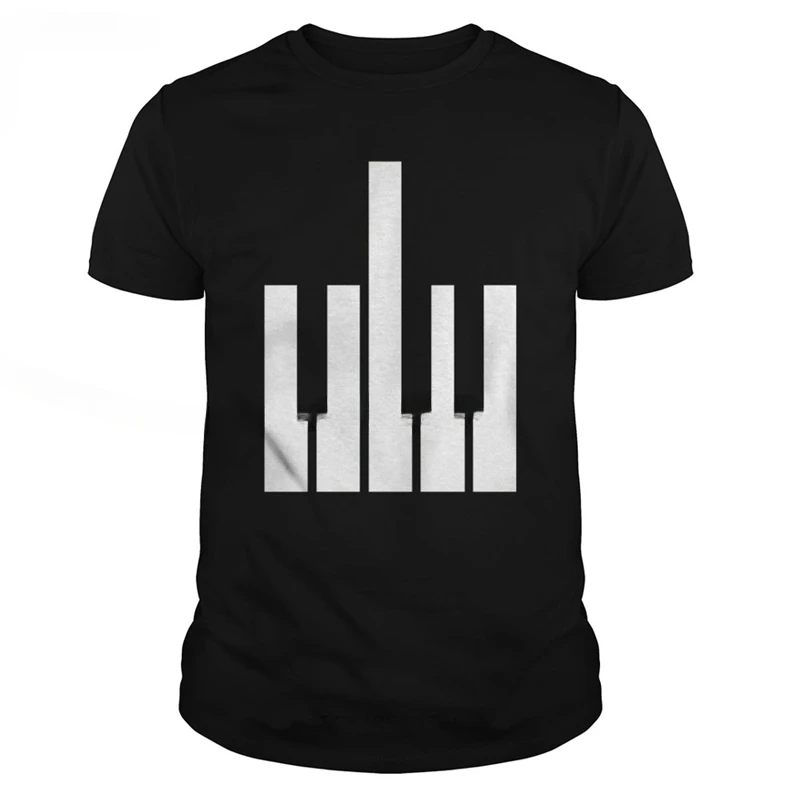 Arrival fashion heavyweight Funny Men t shirt Piano Music Band Joke Tee Keyboard Player Gift cool teeshirt cotton tshirt sbz436