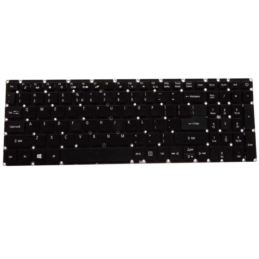 Laptop Keyboard Fluent Typing PC Input Apparatus Computer Accessories with Backlight Keypads Replacement for Aspire 3 A315-21