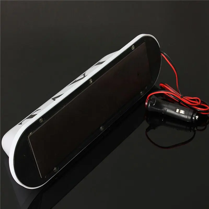 A04E-5X White Waterproof Taxi Magnetic Base Roof Top Car Cab LED Sign Light Lamp 12V PVC