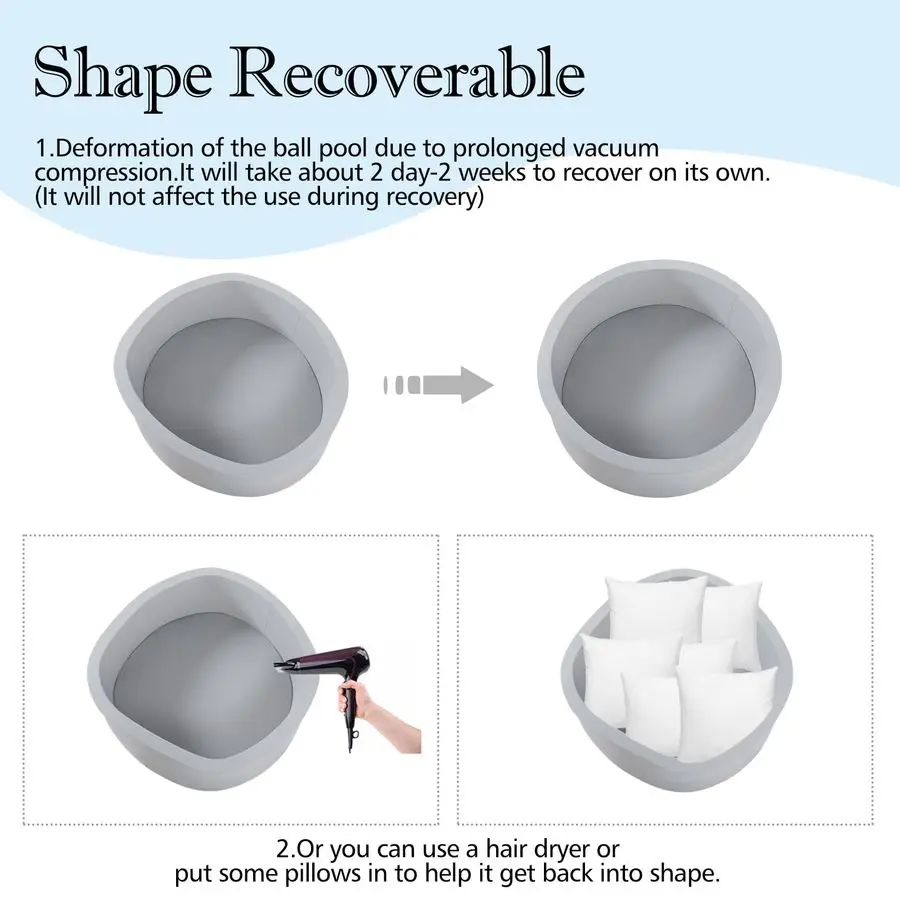 フォームボールピット、35.4x11.8インチの幼児用ボールピット、柔らかい丸型キッズベビープレイペンボールプール、子供用、赤ちゃんへの理想的な屋内ギフト