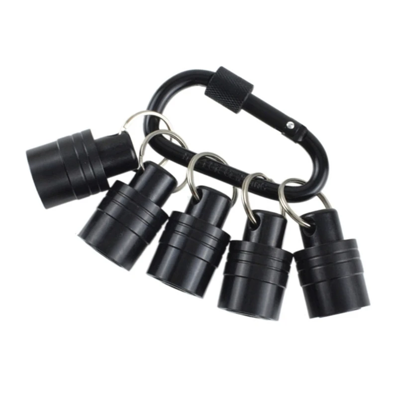 New 5Pcs Bit Holder Shank Screwdriver Bit Holder Extension Bar Keychains Screw Adapter Drill Change Handheld Screwdriver