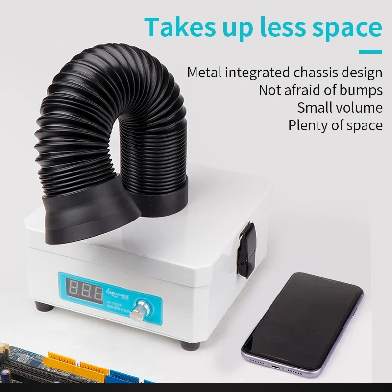 لحام دخان النازع ST-100XP مع ثلاثة مرشحات المدمجة المحمولة سرعة قابل للتعديل لحام امتصاص الدخان مزيل DIY بها بنفسك العمل #1