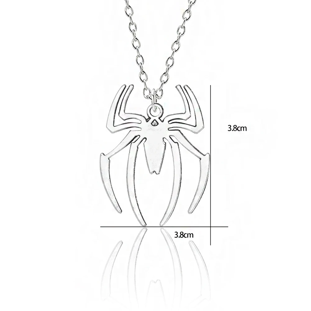 1 PC Stainless Steel Simple Personalized Spider Pendant Necklace Men And Women Fashion Party Pendant Jewelry Gift