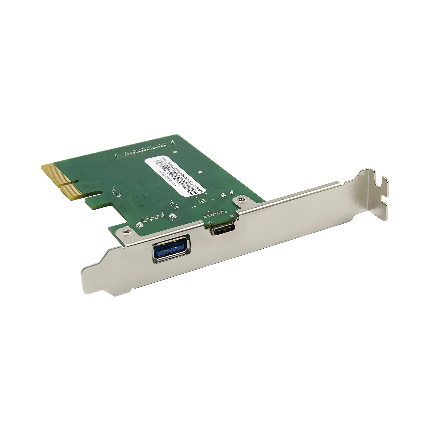 SUNWEIT ST639 PCIe X4 ASM3142 USB3.1-C+A Carte étendue 10 Gbit/s