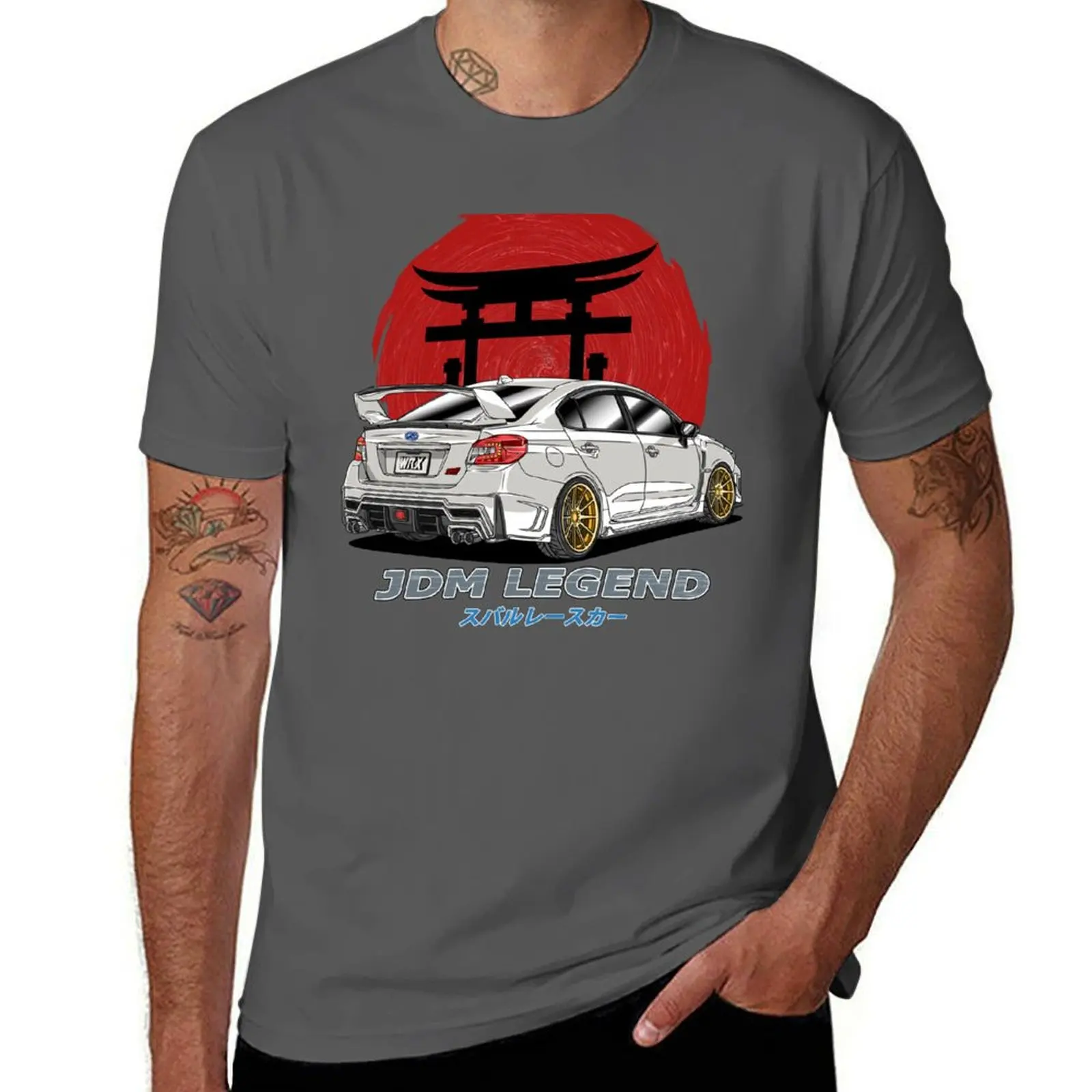 New Model Fashionable and Innovative JDM White Subie Impreza WRX STi 2015 T-Shirt Anime T Shirts Anime T-Shirt view 3