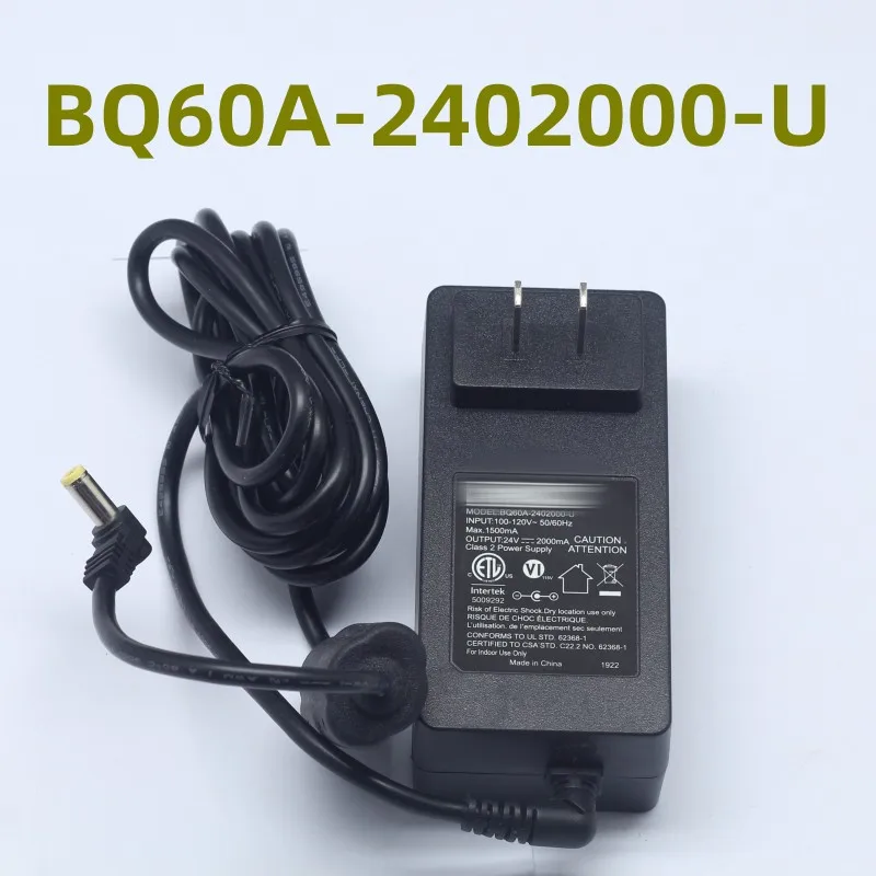 BQ60A-2402000-U 24V--2000MA 5.5mm external diameter power adapter For audio amplifier TV audio charger