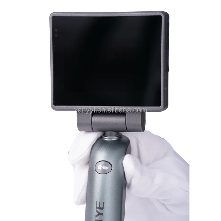 disposable video laryngoscope Hospital ENT Medical device electronical endoscope with 3.5 inch touch screen