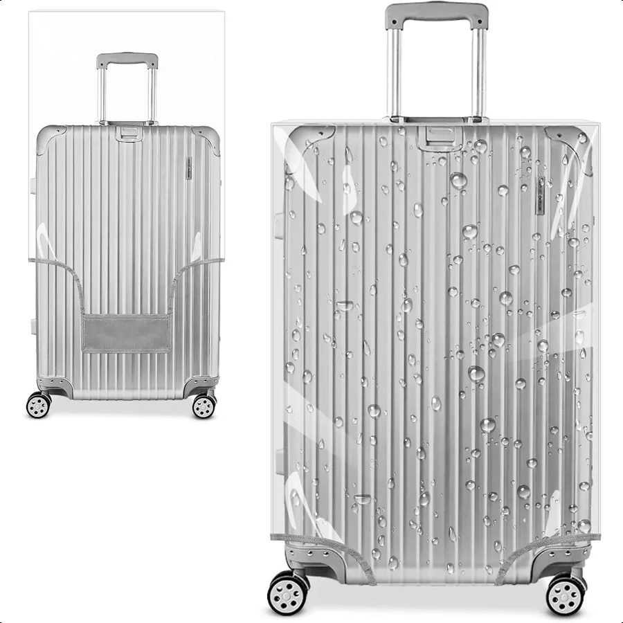 

Clear PVC Suitcase Cover Tough Protector 20 Inch Lage Covers for Wheeled Suitcase 20