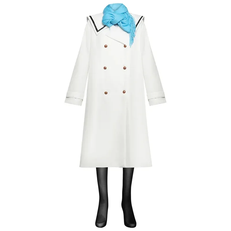 

ABC123Аниме Frieren At The Funeral Косплей Костюм Белое Пальто Свитер Платье Униформа Хэллоуин Карнавал Рождество Pax; 3,f'6,h.7;j