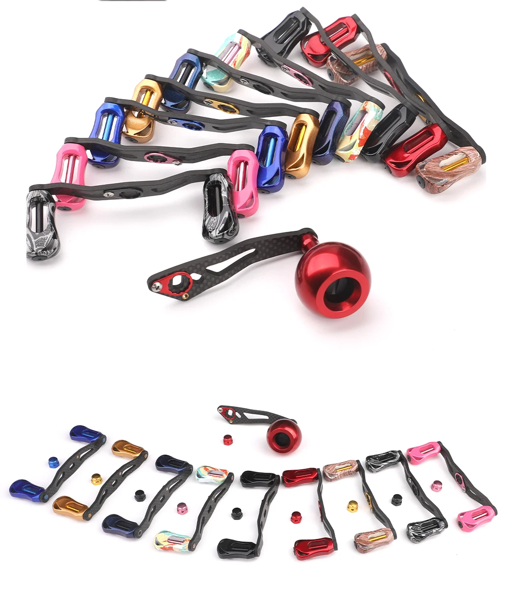 ROLLFISH Angelrollengriff, Kipphebel, Kohlefaser, leicht, 19–29 g, ergonomisches Design, mehrfarbig, Angelwerkzeuge, Zubehör – Detail 8