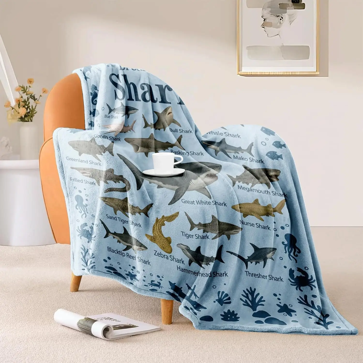 Retro Pirate Skull Captain Hat Crossed Sword World Map Compass Art Flannel Blanket Soft Warm Throw for Couch Travel Ocean Home