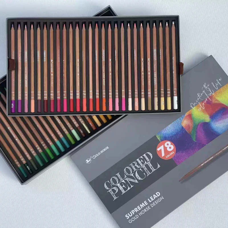 78-color B9 Series Oil Pastel Set Suitable for Beginners and Students with Freely Combinable Colors for Sketching and Painting