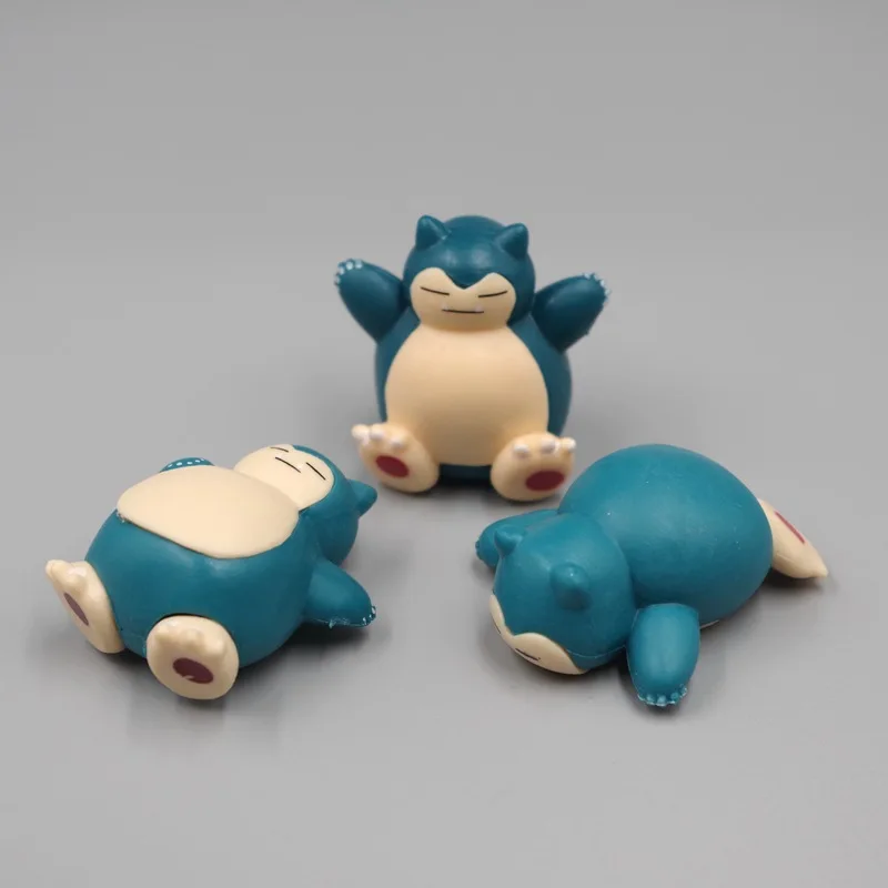 5Pcs/Lot Snorlax Mini Figure 1.8-3cm Micro Landscape Cake Decoration Kawaii Ornaments image 3