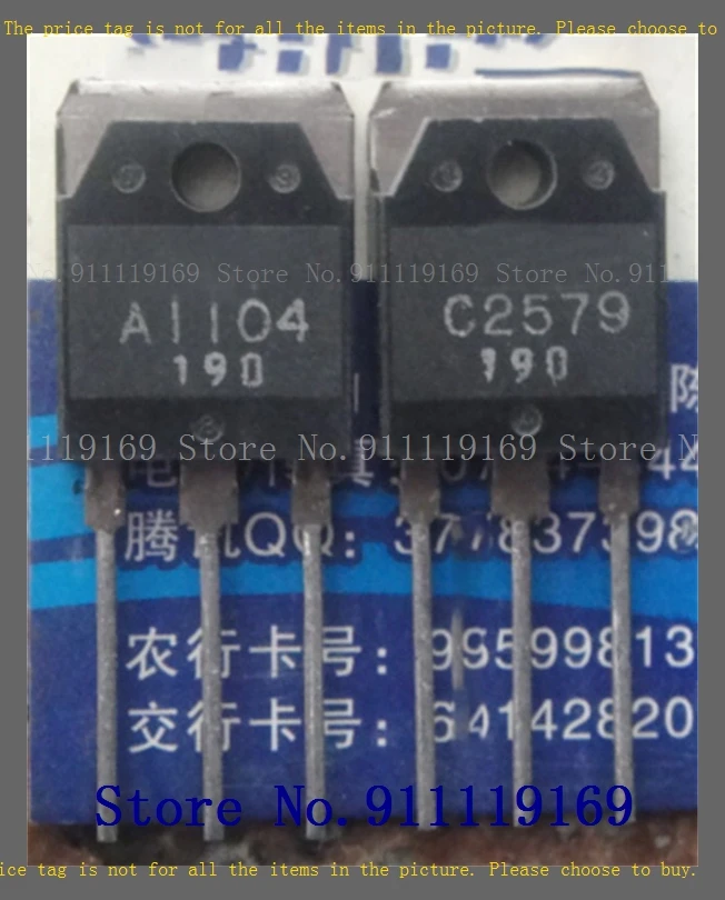 2pcs/lot=a pair 2SA1104 2SC2579 TO-3P  2SB528 2SD358 TO-220