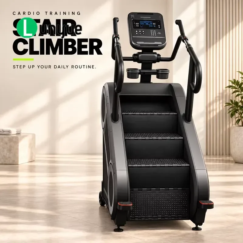 Electric Stair Climber with Bluetooth and Wireless Charging Stepper Fitness Equipment for Gym Aerobic Training Home Workout