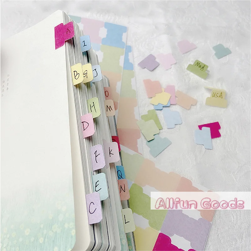 [TG835]5sheet Self-adhesive  Label Sticker Personalized  Journaling Tabs Flag