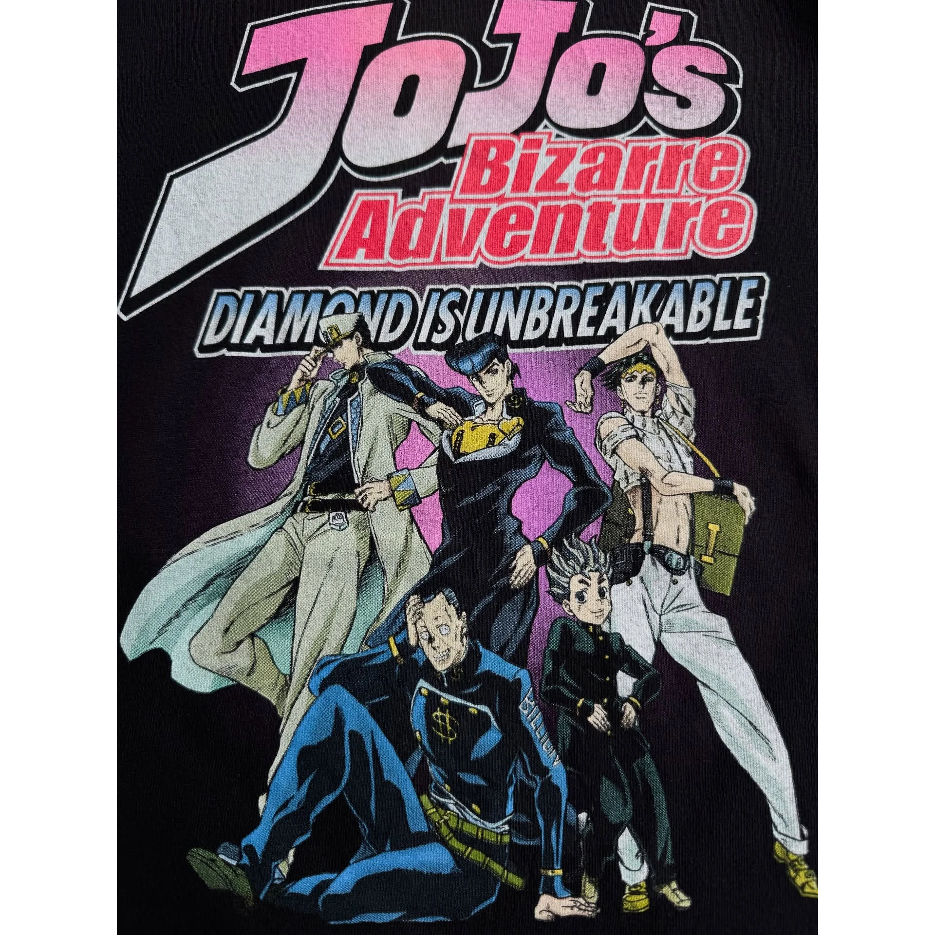 Klassisches JoJos Bizarre Adventure Anime Manga Grafik-T-Shirt aus Baumwolle für Männer und Frauen, Sommer Vintage Streetwear – Detail 5