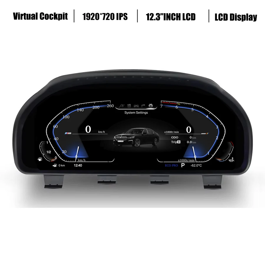 Digital LCD Instrument Cluster For BMW 5/6/7 X3 X4 X5 X6 F10 F11 F12 F13 F18 F07 F06 F15 F16 F01 F02 F03 F04 F26 F25 Speedometer