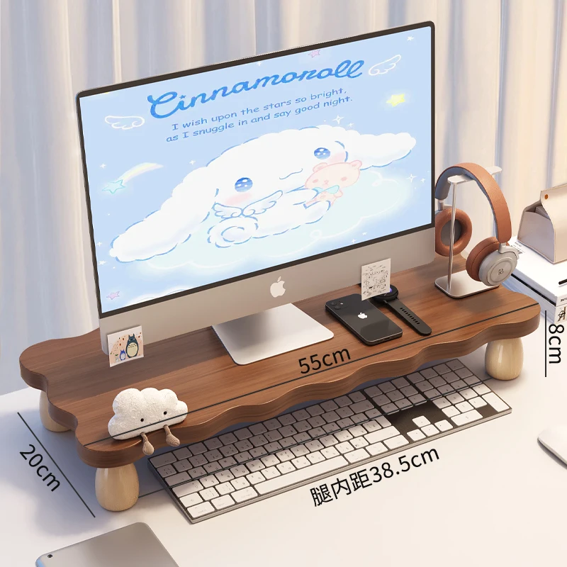 Desk Shelf Heightening Stand Base Bracket Desktop Keyboard Tray Display Cushion Height Base Desktop Stand Desktop Storage Shelf