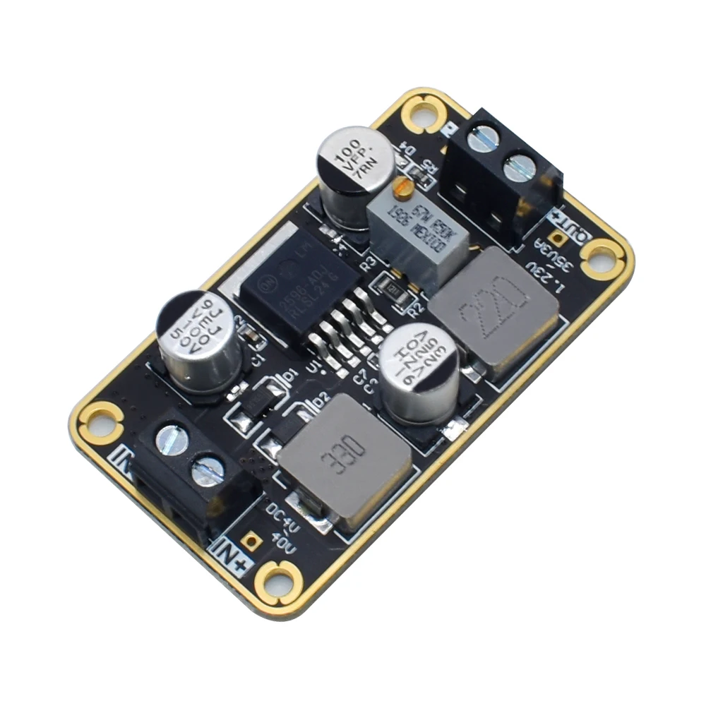 High quality DC-DC adjustable step-down power supply module LM2596-ADJ DC 4V-40V to 1.23-35V 3A regulator