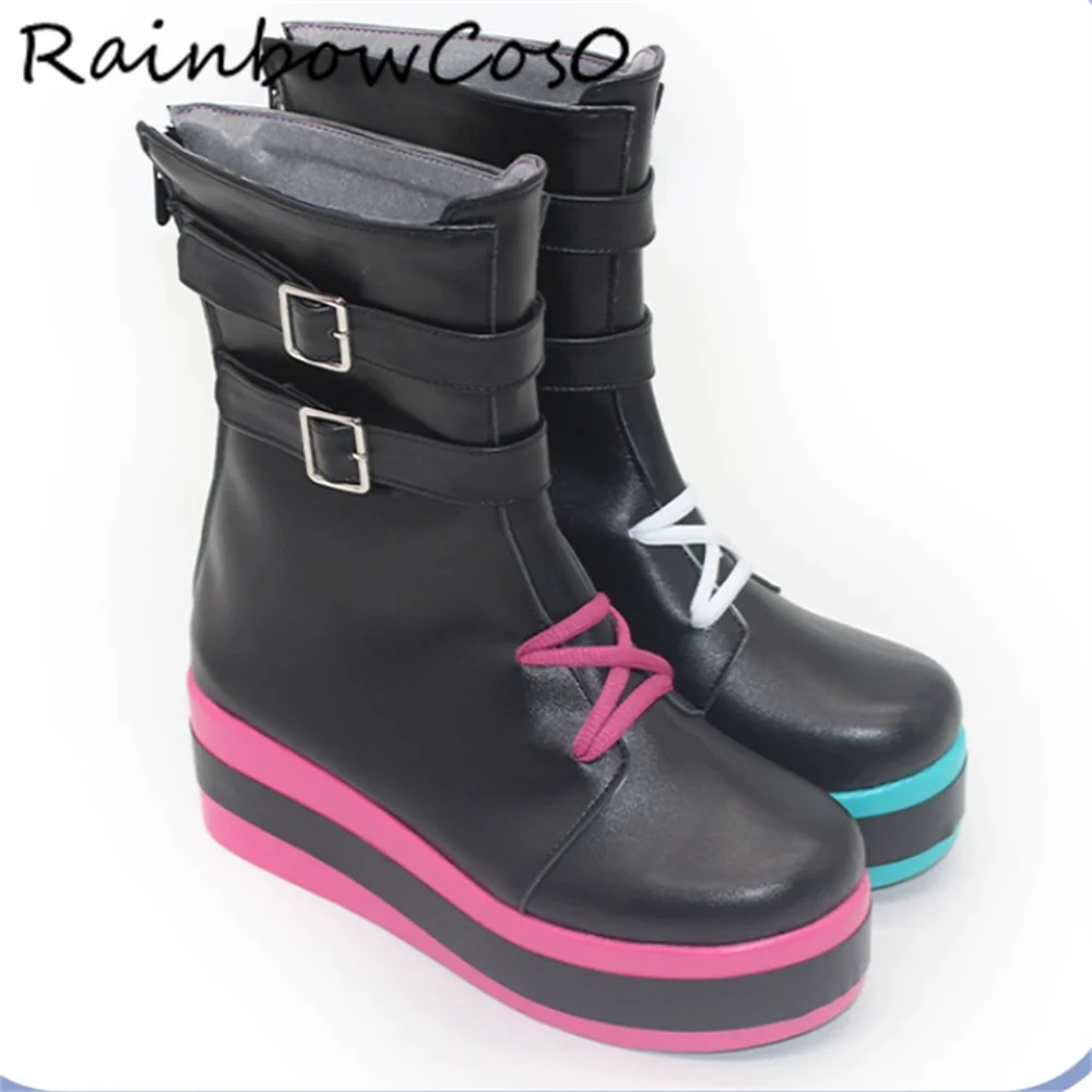 Shinomiya runa Virtual YouTuber VTuber Cosplay Scarpe Stivali Gioco Anime Party Halloween RainbowCos0 W4811