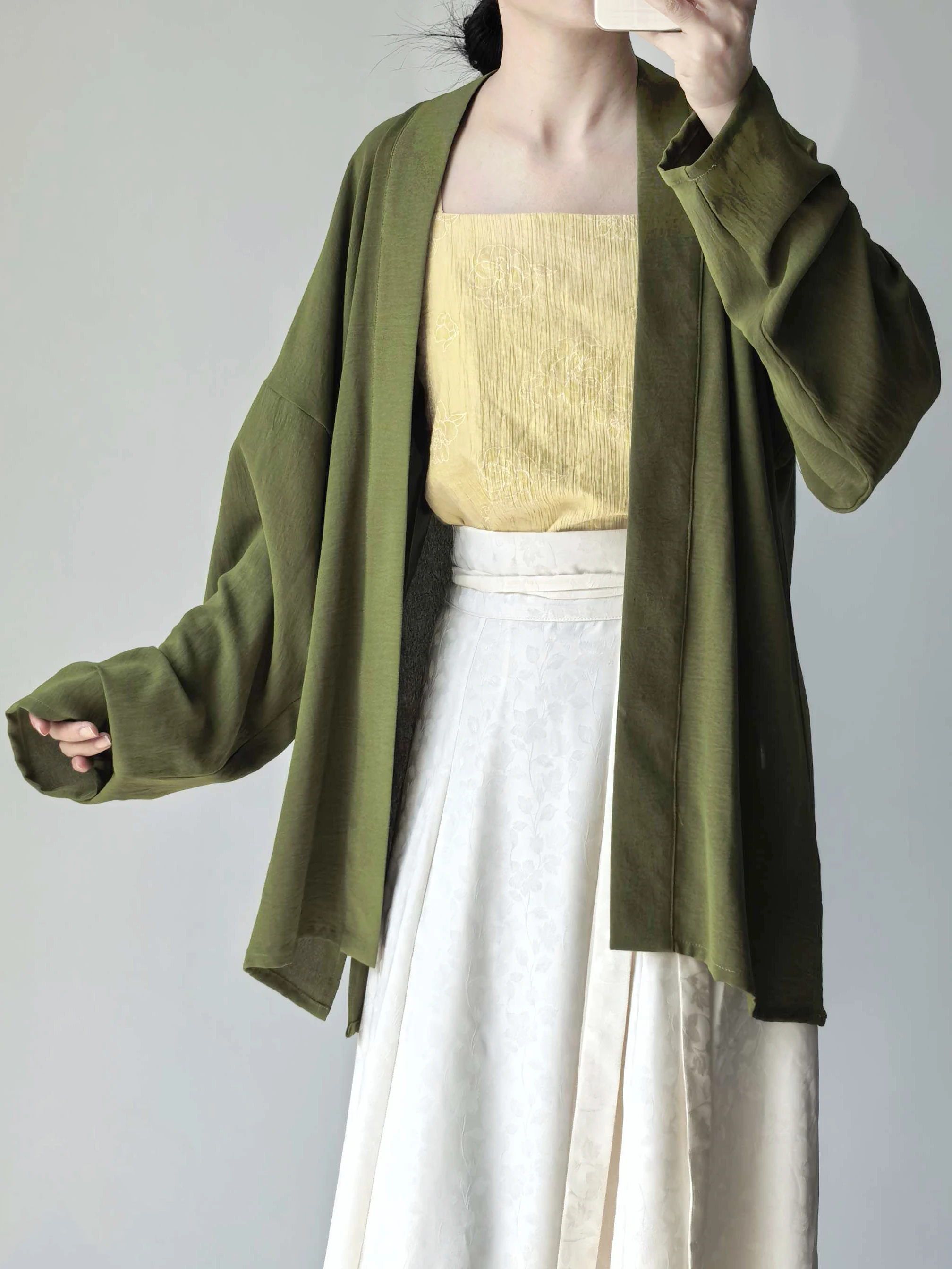 

k Sve Perfume Avocado Sle ort irt Hanfu Women's Eight Break Skirt f Skirt Daily Commuting Traditional Chinese ...