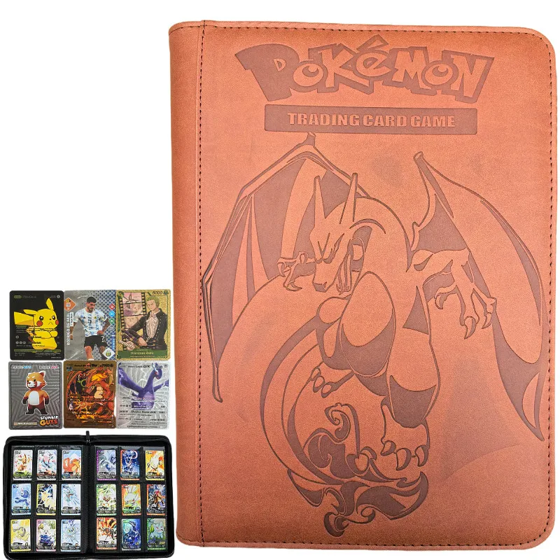 Kaartenmap met 9 vakjes, verzamelmap voor trading cards, displaymap, opbergmap voor Pokémon PTCG TCG Yugioh MTG gamekaarten