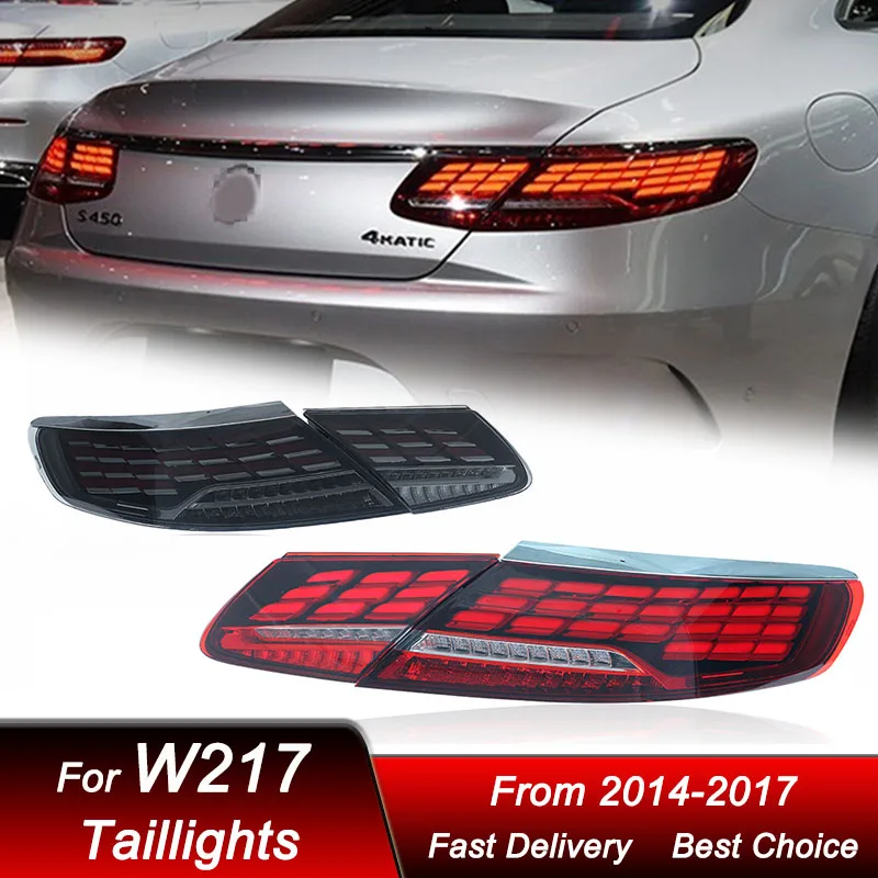 Car Tail Lights For Mercedes-Benz S Class W217 Coupe 2014-2017 new style full LED Dynamic Turn Signal Light Tail Lamp Assembly