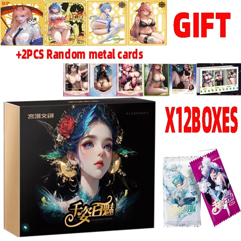 Wholesale 12/24/36boxes Goddess Story Charming Figure Cards  Anime Games Girl Party Bikini Feast Booster Box  Toys  Hobbies Gift