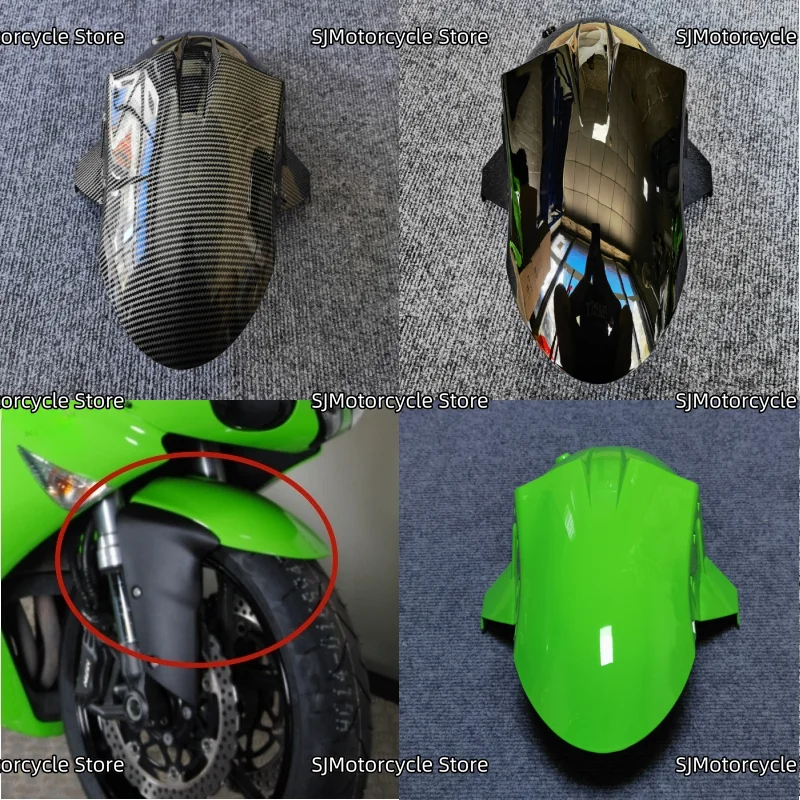

Motorcycle Fairing Front Mudguard Fender Cover Cowl Panel Fit For Kawasaki ZX6R ZX-6R 2005 2006-2008 ZX10R ZX-10R 2004-2007