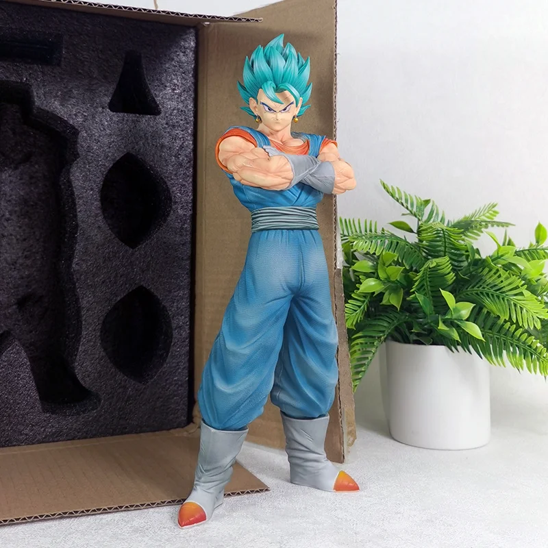 

New About 30cm Dragon Ball Heterochromatic Vegetto Secondary Anime Peripheral Model Decorations Gk Action Figures Toy Gift