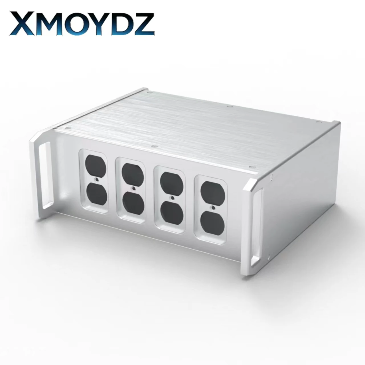 Anodized Aluminum EU Plug Power Filter Chassis 320x120x265mm HiFi DIY Home Audio Power Amp Supply Silver Drilling Enclosure Case