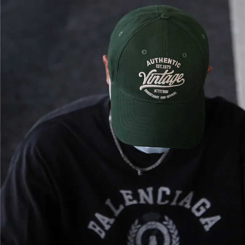 Vintage Buchstaben Baseball Hut Für Frauen Mode Stickerei Sommer Outdoor Golf Sport Sonnenblende Hut Pferdeschwanz Snapback Schirmmützen – Detail 5