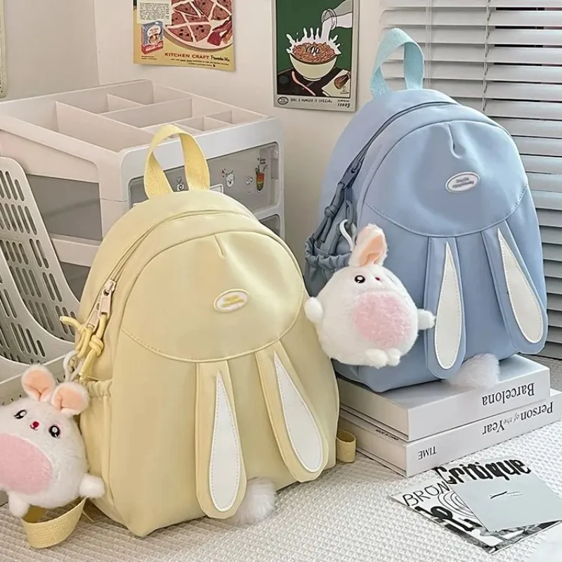 Hot Sale Cute Rabbit Bag for Women 2024 New Trendy Girl Cartoon Student Backpack Mini Waterproof Spring Outing Backpack