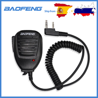 Baofeng Two-Way Radio Walkie Talkie Microphone Handheld Speaker  Accessories for  BAOFENG UV-5R BF-888S UV-82 Series Mic K Head