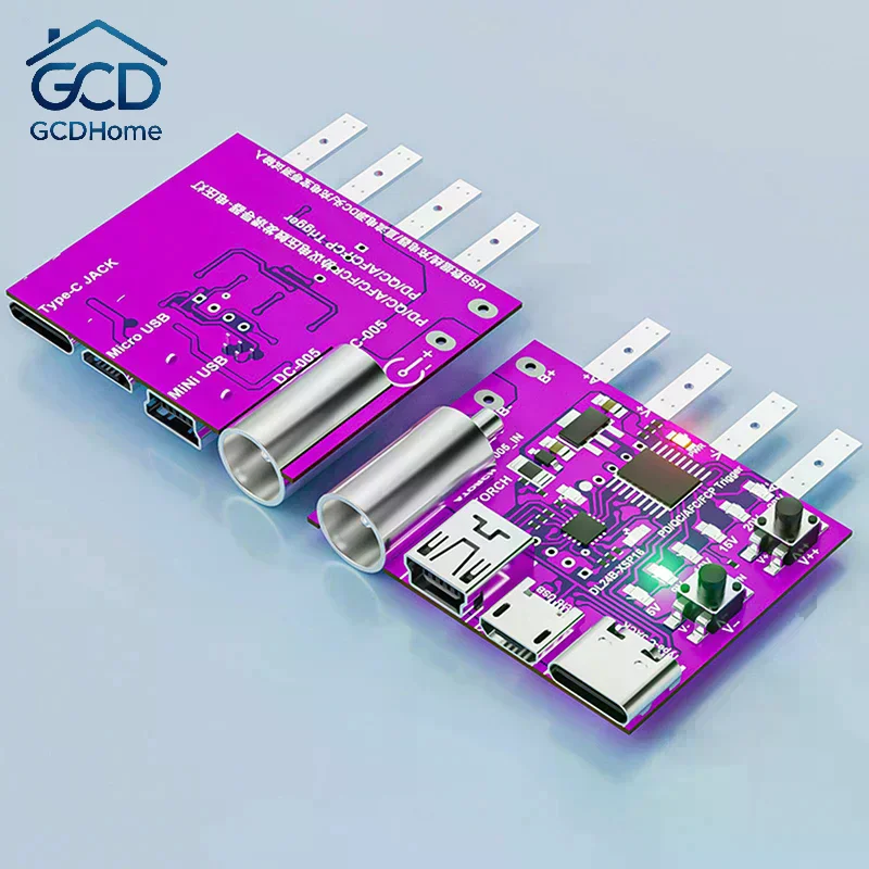 Type-C PD3.1 Fast Charging Protocol 4-Wire Test Board Voltage Meter Deceiver 140W Charger Aging Tool For DL24 Load Tester