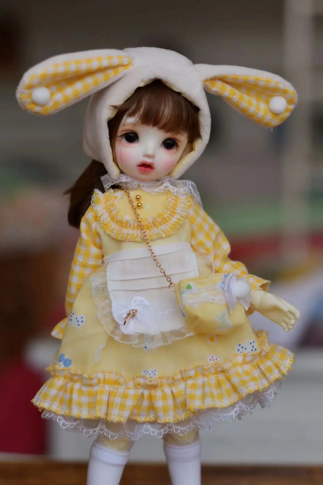 

New in Blythe clothes、 1/6 30cm Rabbit ears cute skirt bjd (Fit Pullip,Ob24,Azone,Licca,ICY, JerryB, 1/6 Doll Accessories)