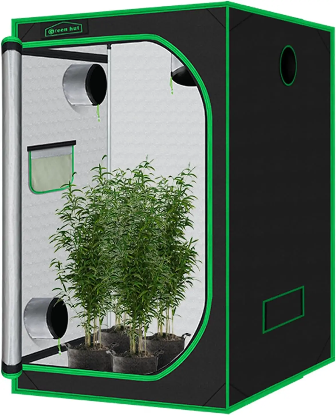 60x60x78 Inch 600D Mylar Hydroponic Grow Tent for Indoor Plant Cultivation Reflective Room System