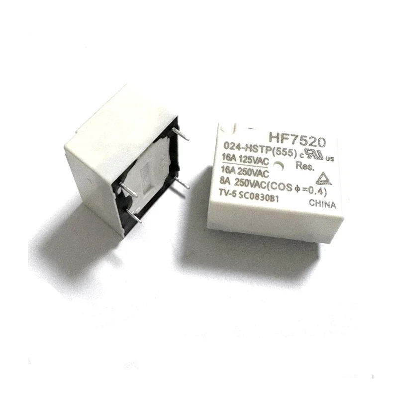 5PCS/Lot HF7520-005-HSTP HF7520-012-HSTP HF7520-024-HSTP 16A 5V 12V 24V 4-pin relay