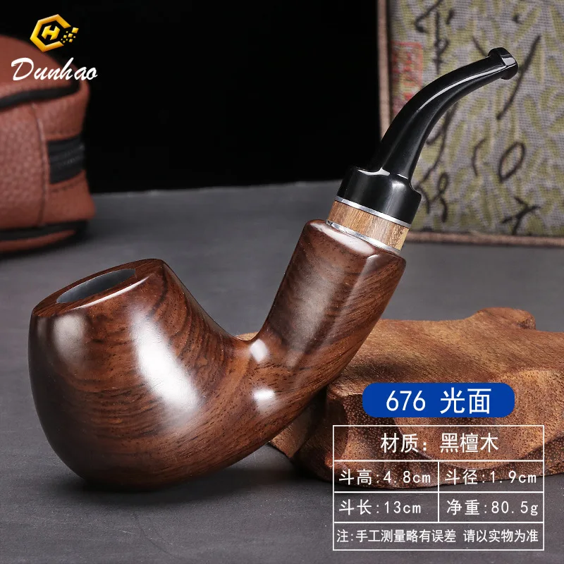 Creative Wood Tobacco Pipe 9MM Filter Pipe Potable Handheld Smoking Pipe Cigarette Accessories Men\'s Gifts