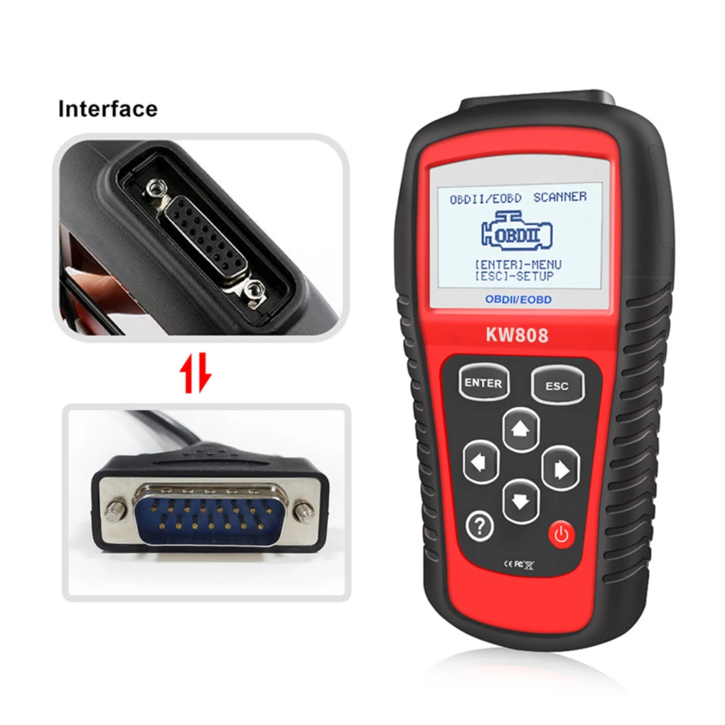 KW850 OBD2 Scanner Universal Vehicle Fault Code Reader Auto Engine Diagnostic Check Tool After 1996