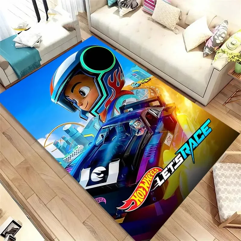 H-Hot Wheels Racing carpet rug living room bedroom home decoration children's room baby mat bathroom kitchen carpets luxury gift