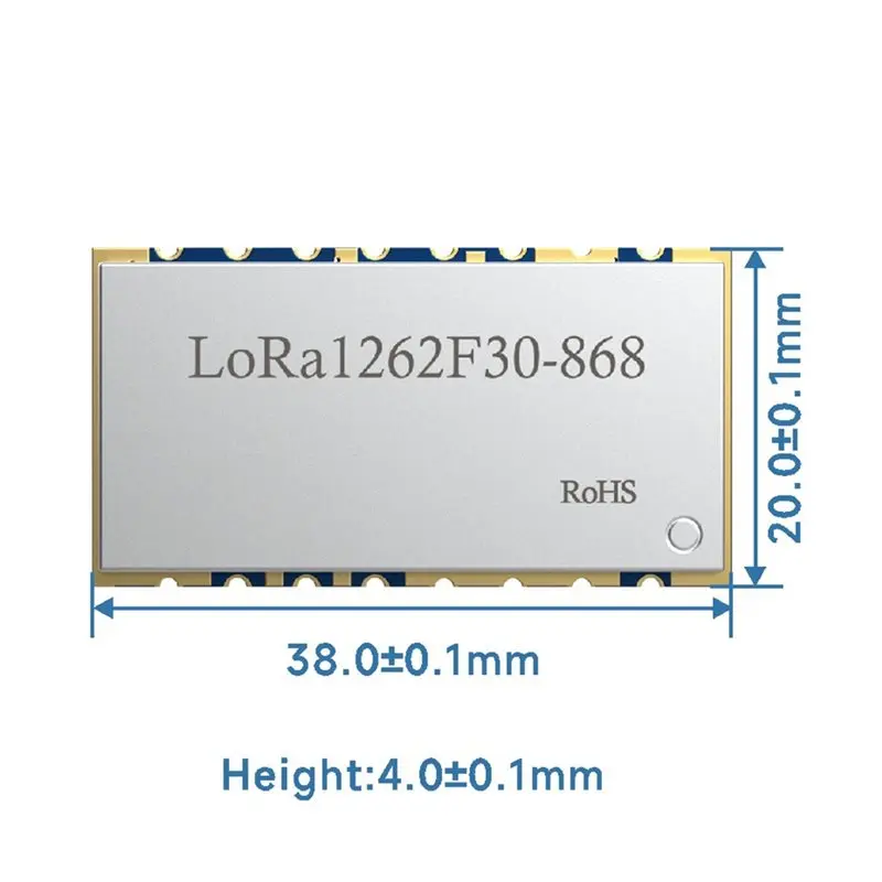 AA60 LoRa SX1262 Wireless RF Module, 868/915MHz Ultra-Low Power LoRa1262, 33dBm Output, -148dBm Sensitivity for IoT Applications