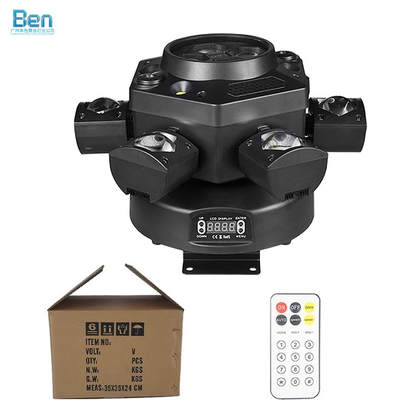 Led شعاع 150 واط تتحرك رئيس أضواء الليزر 6 الذراع عيون النحل الليزر RGB DMX ستروب تتحرك ضوء لحفل الزفاف الجمهور الإضاءة