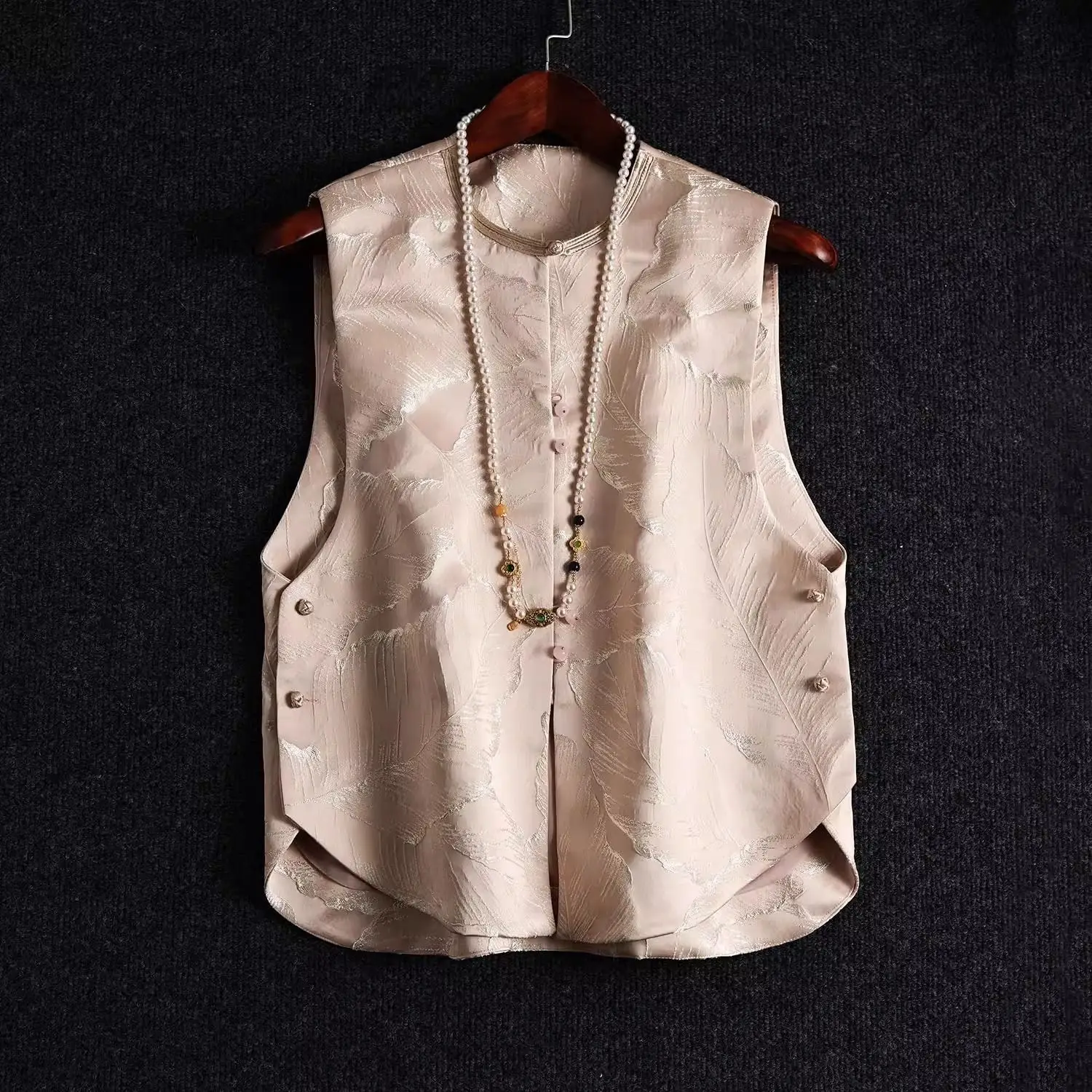 Spring New Chinese-style Vest for Women, Stylish Outerwear, Spring Vest, Advanced New Chinese-style Ladies Vest