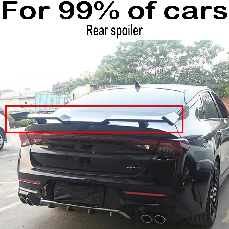 

For Kia Mercedes Benz BMW Audi Toyota Camry Honda Tesla Hyundai Mazda Volkswagen rear trunk lid spoiler three box universal