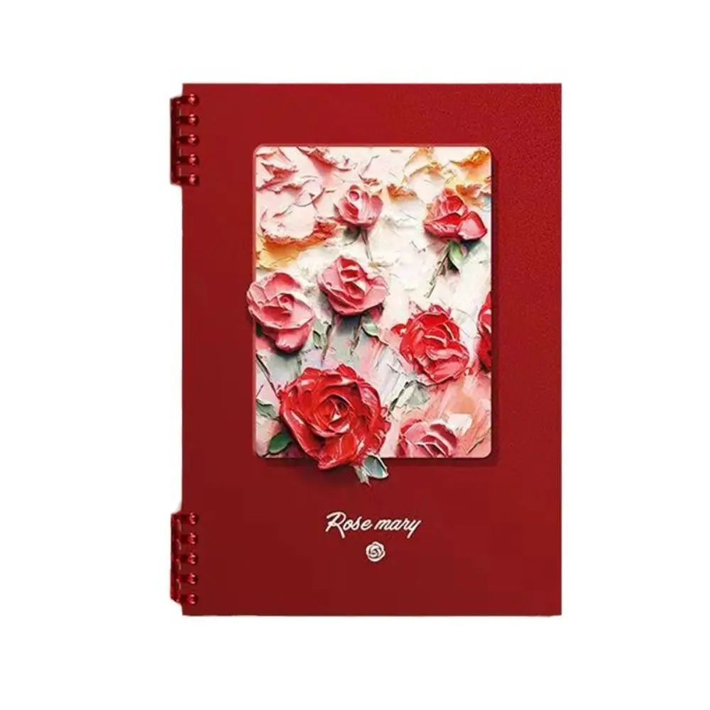 Oil Painting Loose-leaf Book A5/B5/A4 Thickening Cover Filler Paper Notebook Rose Mary Retro Student Diary Notepad Journal