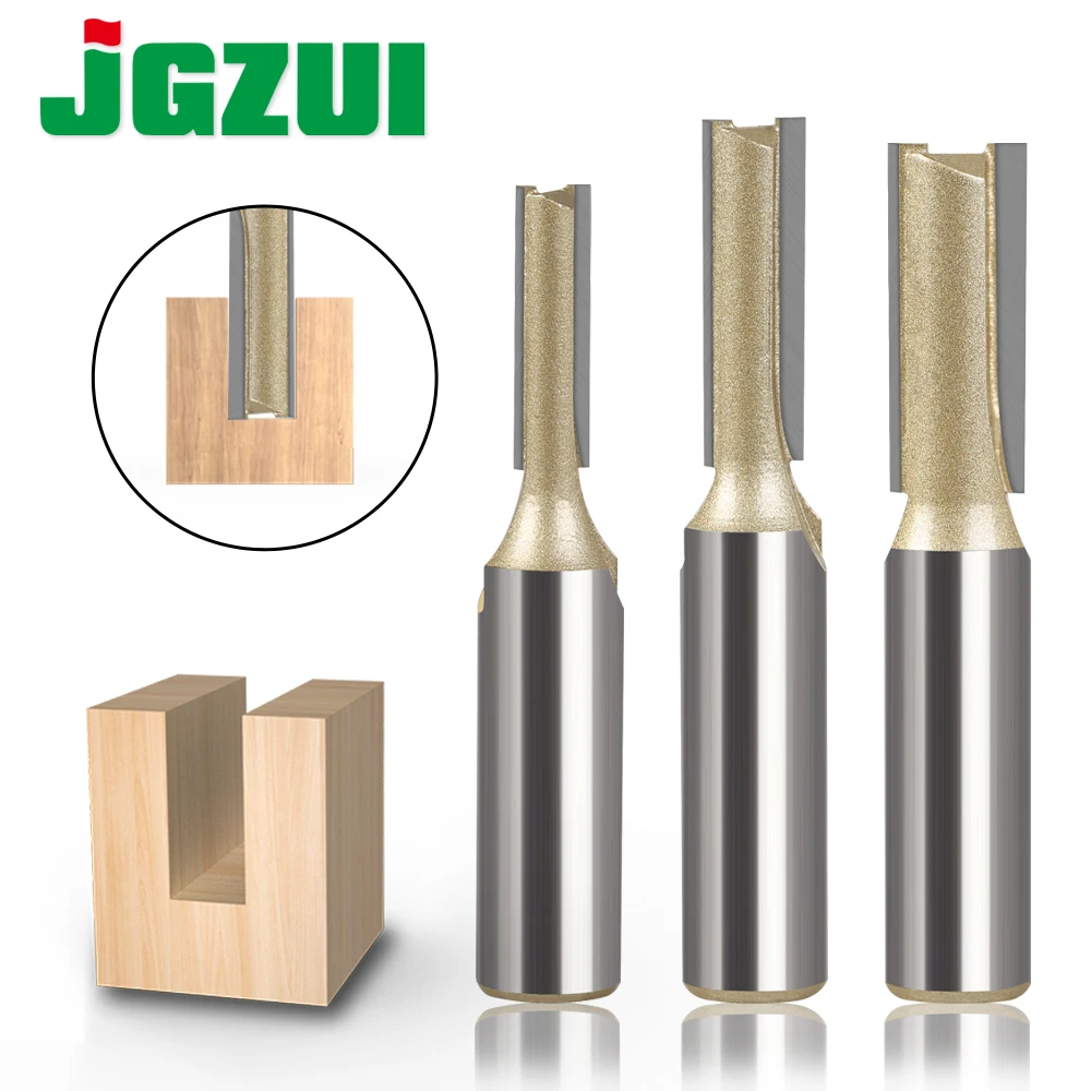 1pc12mm 12.7mm H30mm 2 Flutes Professional Level Straight Bit Reverse Carbide Router Bit Two Flute Router Bit CNC Milling Cutter